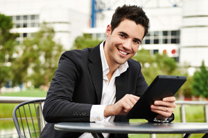 Young Latino entrepreneur